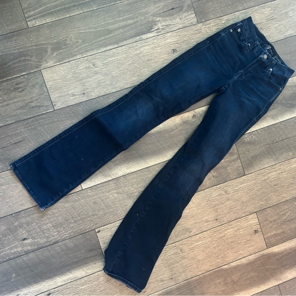 7 for all Mankind Dark Blue Denim Jeans
